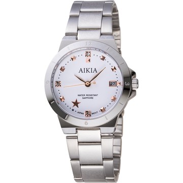 AIKIA 流行玩色活力腕錶-3A2317WWT3/32.5mm白