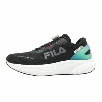 Fila 慢跑鞋 Light Chaser 男鞋 黑 綠 旋鈕 緩衝 運動鞋 斐樂 1J907Z034