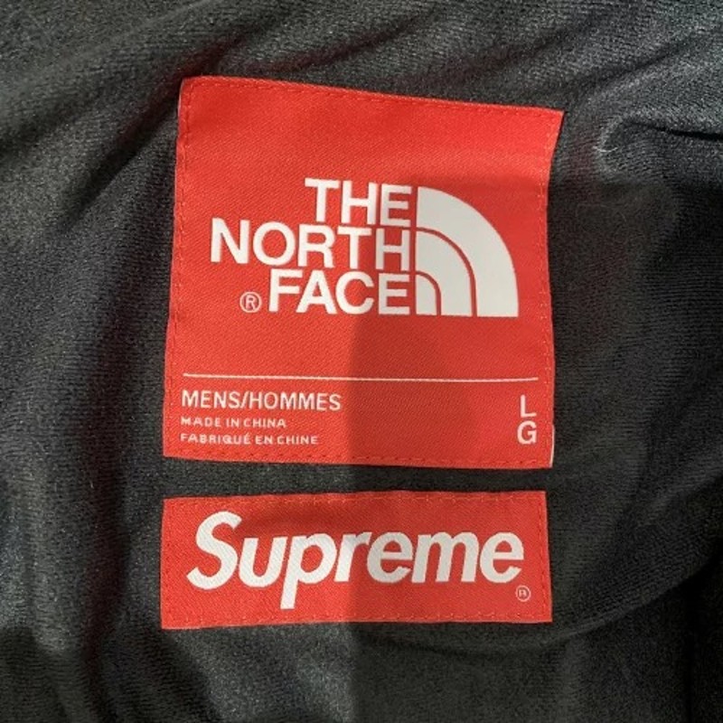 Supreme 21aw The North Face Bleached Denim Print Mountain Jacket L