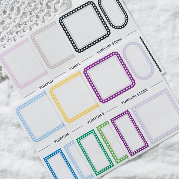 愛心孔標籤 設計紙貼