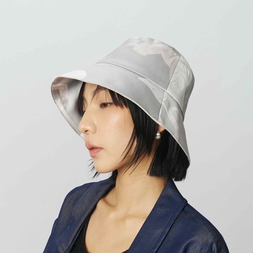 【絕版品50%OFF】優雅蛇紋印花漁夫帽 摩卡淺棕色