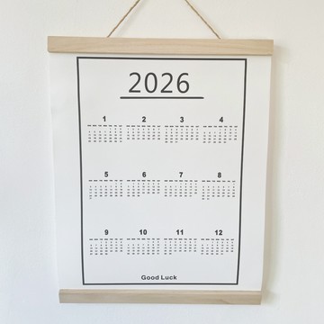 【現貨】ins風掛曆 2026日曆 2026掛曆 牆壁裝飾 月曆 掛畫 宿舍好物 交換禮物 房間佈置 2026年