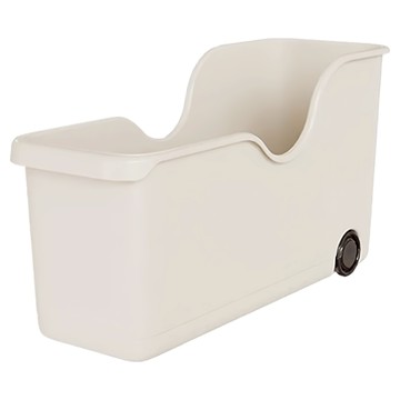 鍋具收納架 帶輪收納盒 多場景使用  白色  1個  1層