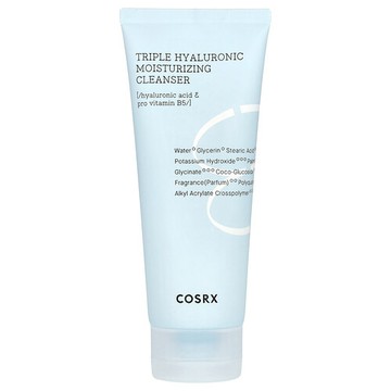 CosRx, Hydrium 三重透明質酸保濕潔面乳瓶，5.07 盎司（150 毫升）