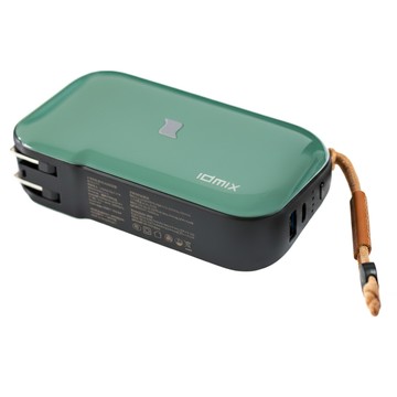 idmix MR CHARGER 10000 無線充電行動電源  CH06  綠色