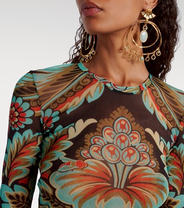 Etro Printed jersey top