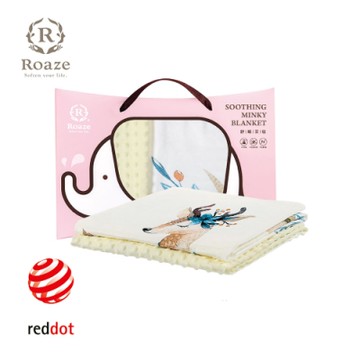 【Roaze 柔仕】 舒眠豆毯 (薄款)  - 優雅花鹿
