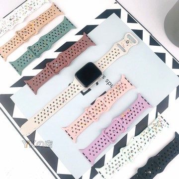 多彩硅膠錶帶 適用 Apple Watch 8 9 S10代 蘋果錶帶 40 41 45 49 46 44 42mm錶帶