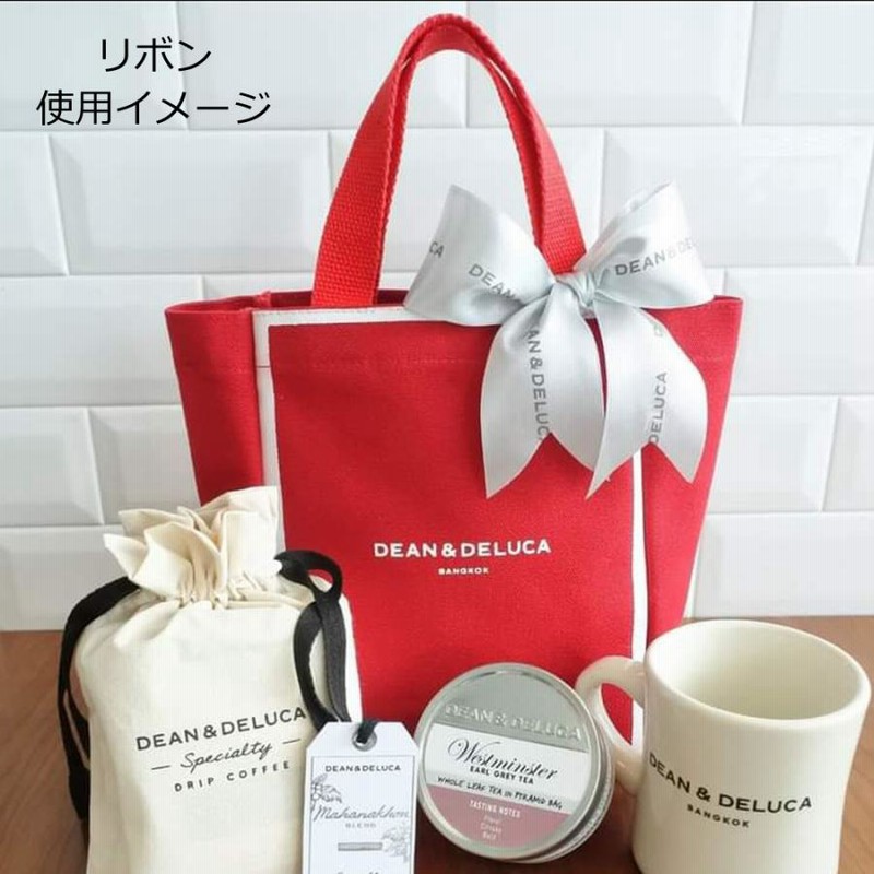 DEAN &amp; DELUCA - 5/末〆★限定DEAN&amp;DELUCAトートバッグ赤スタバ福袋ラッピング紙袋包装好 DEAN & DELUCA - 5/末〆◎ディーンアンドデルーカ赤トートバッグ