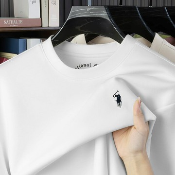 【新款熱賣】保羅衛衣春秋保暖男士中青年圓領純色刺繡小馬標長袖體恤套頭上衣