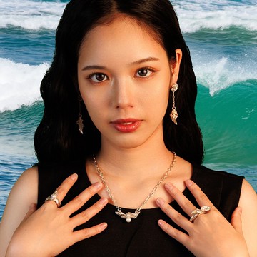 純銀 99.9 項鍊 Chalali 1 鑲嵌天然珍珠