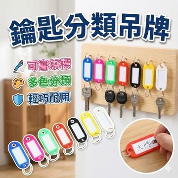 【台灣出貨】鑰匙號碼分類吊牌｜塑膠鑰匙牌｜可書寫標記吊牌｜鑰匙掛牌分類牌｜號碼識別牌｜鑰匙扣吊牌｜收納管理吊卡