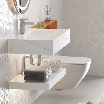 免運 浴室櫃  小戶型浴室櫃  小戶型出租屋衛生間掛墻式盆 臺一體洗手臺巖板洗漱臺酒店賓館切角 可開發票 全館八折 工廠現貨直銷 新品特價 y9056