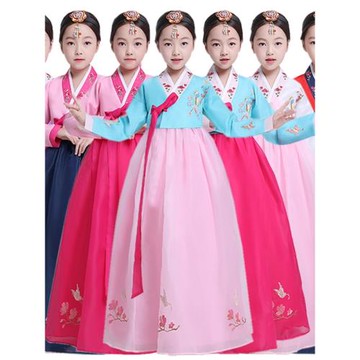 朝鮮族元旦演出服裝韓國小孩傳統古裝改良兒童女童韓服女寶寶童裝