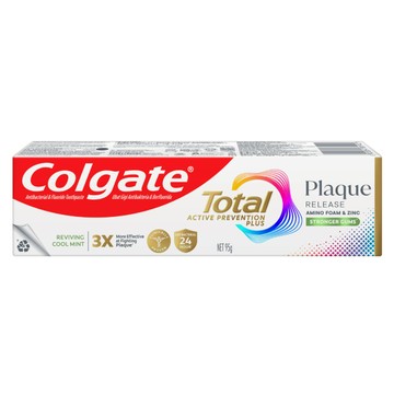 高露潔全效抗牙菌斑牙膏95g-舒心沁涼(包裝隨機出貨)