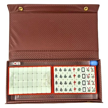 馬牌 20mm 旅行麻將 Set  白色  1組