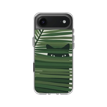 iPhone Air Clear Case（相機按鈕） 透明 - ilovedoodle (Lim Heng Swee) - Peek A Paw - 躲貓貓