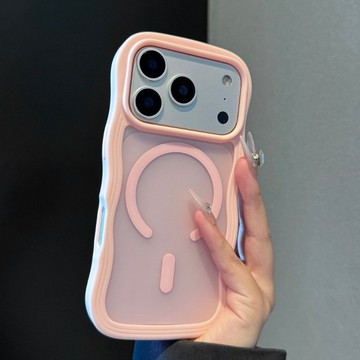 波浪膚感 霧面抗指紋 Magsafe磁吸 適用iPhone17 16 15 14 13 12Promax 防摔殼 手機殼