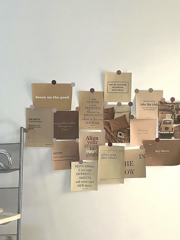 新款 韓風英文簡約卡片現代拍照背景裝飾道具軟裝民宿咖啡館文藝