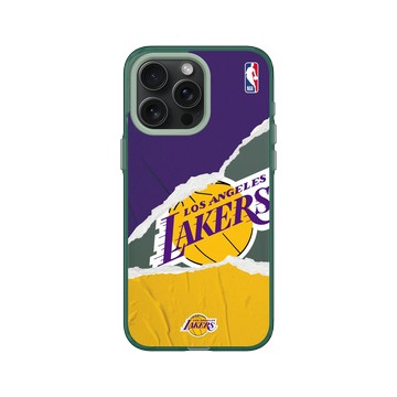 iPhone 15 Pro Max Clear 憂墨綠 - NBA - 熱血系列-洛杉磯湖人 L.A. Lakers - Sweat and tears