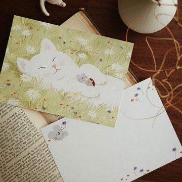 草原午睡曲 曼蒂明信片