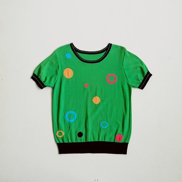 【蛋植物古著】魔法燈飾針織古著上衣