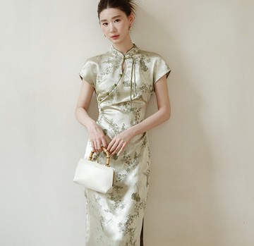 【提花立領】新中式復古中國風 矜貴典雅/改良旗袍