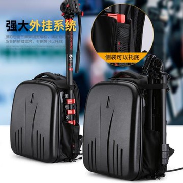 專業佳能尼康索尼雙肩硬殼相機包防撞機背包防水攝影包攝影包