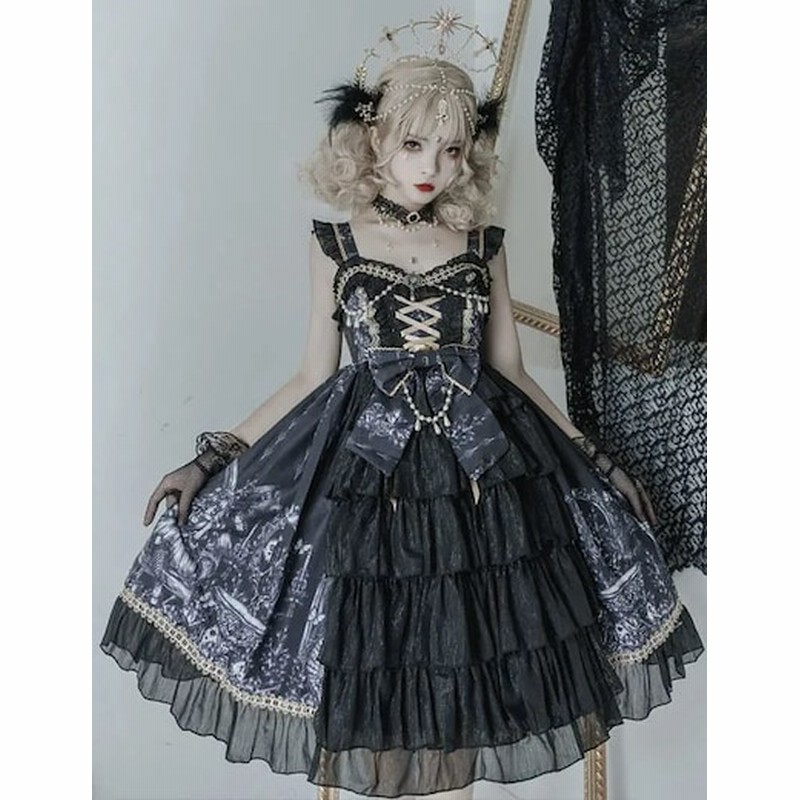 ロリータドレスゴシックダークロリータjsk和服 通販 Lineポイント最大1 0 Get Lineショッピング
