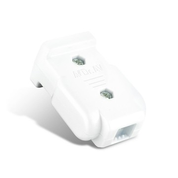 【聖岡科技Dr.AV】TNT-93 2孔 配線快接 母插頭(母插 阻燃 耐摔 電工DIY材料 台灣製 新安規)