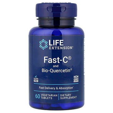 Life Extension, 快速 - C 和生物槲皮素磷脂複合物，60 素食片