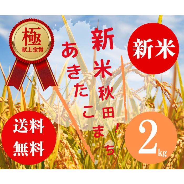 送料無料 令和５年度米 渡部浩見 極献上 金賞受賞米 あきたこまち 2ｋｇ