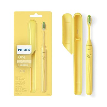 [2美日直購] Philips One Sonicare HY1100/02 芒果黃 電池式電動牙刷 B08LJNZW3Y