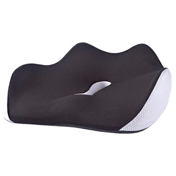 Kyhome 慢回彈記憶棉坐墊/減壓坐墊/美臀護腰/辦公室椅墊  黑色  45 x 36 x 13cm