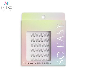 MEKO 好簡單自黏式免膠單株睫毛 - 上睫毛 V型款 I-006【官方旗艦店】
