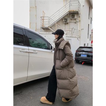 超長款羽絨服女款冬季2025新款高級感長過膝到腳踝韓版保暖大被子