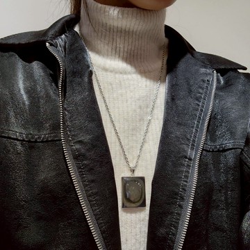 墨西哥彩虹黑曜石｜帶眼睛 辟邪 擋煞 天然石項鍊 S25AB18-009