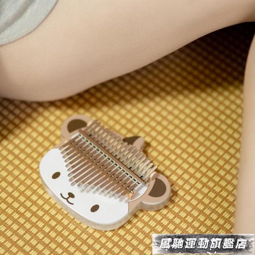 熱銷推薦-拇指琴阿克斯17音uv水晶貼畫拇指琴卡林巴琴女生正品手指鋼琴樂器小型【摩可美家】