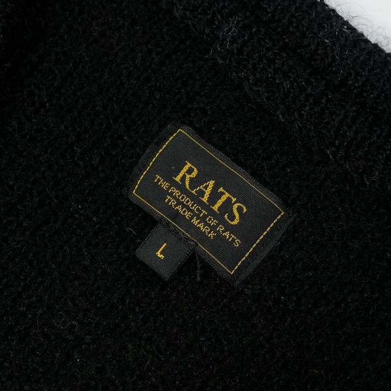 RATS ラッツ NATIVE MOHAIR KNIT CARDIGAN モヘアカーディガン 黒 Size