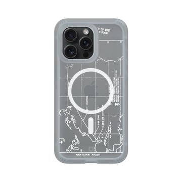 iPhone 15 Pro Max AirX 流變灰 - NASA - 火箭軌跡 (White)