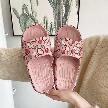 拖鞋女夏2021新款家用室內靜音防滑浴室洗澡網紅ins涼拖鞋女外穿