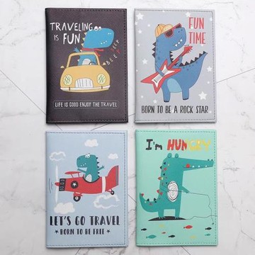 韓新款卡通可愛少女護照包護照夾保護套證件包旅游出國收納多功能