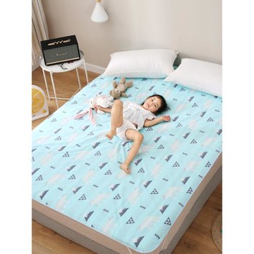 紗布嬰兒隔尿墊超大尺寸防水可水洗兒童床笠床單純棉透氣床墊春厚