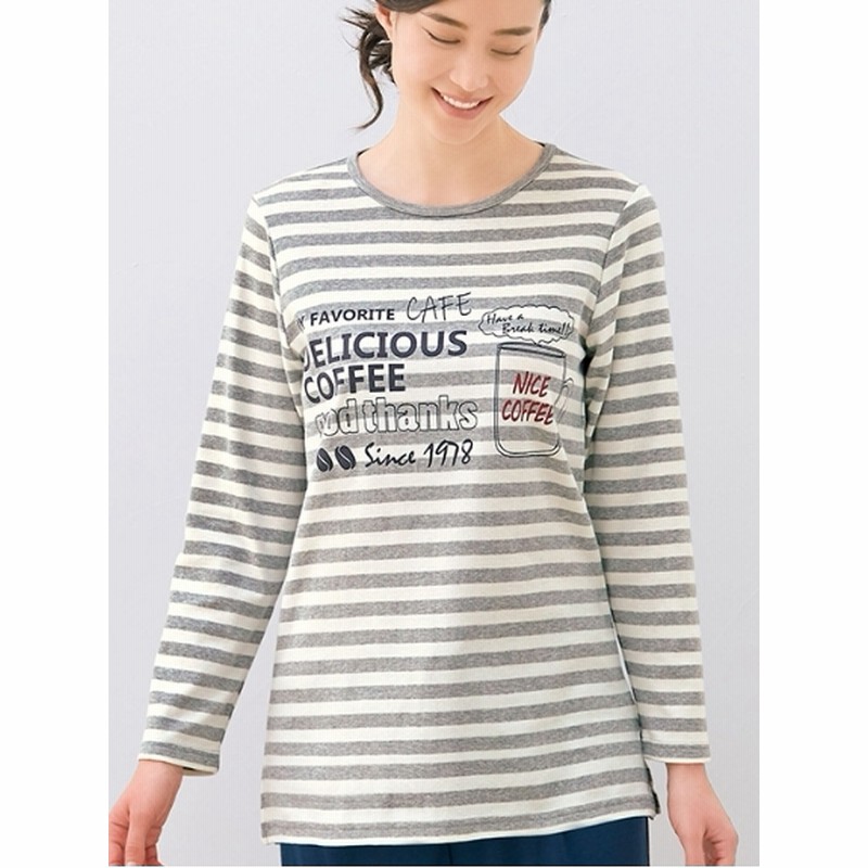 大きいサイズ Ll 5l ゆったりサイズ 綿１００ 汗取り付プリントロングｔシャツ 大きいサイズ パジャマ ルームウェア 雑貨 レディース 通販 Lineポイント最大10 0 Get Lineショッピング