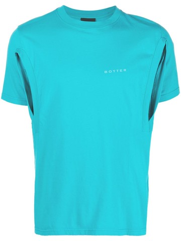 Botter - cut-out organic-cotton T-Shirt - women - Organic Cotton - S - Blue