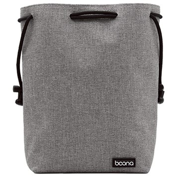 baona 包納 牛津布相機收納包 方形 中號  灰色 15*10*21cm  1個