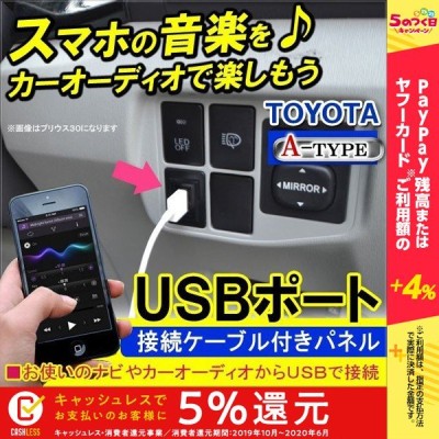 Usb 車 埋め込み トヨタ 日産 三菱 ダイハツ Usbパネル スイッチホール 通販 Lineポイント最大0 5 Get Lineショッピング