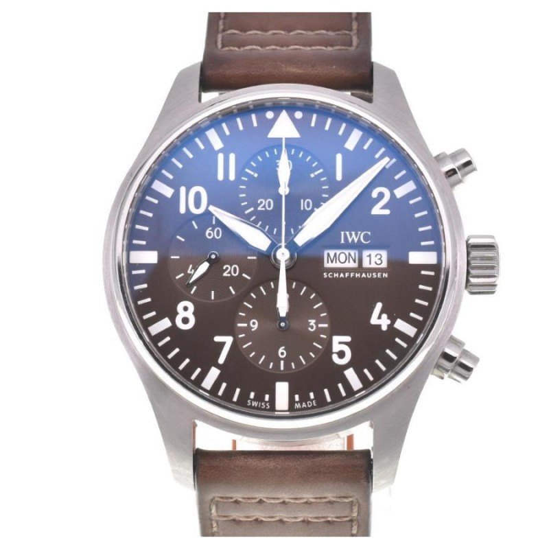 ☆美品【IWC】IWC パイロットウォッチ クロノグラフ IW377713 自動巻き メンズ I#103167 | LINEショッピング