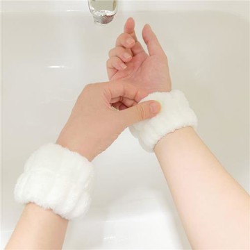 洗臉手腕帶神器防水濺洗漱袖口防濕運動吸汗護腕手環袖套毛絨