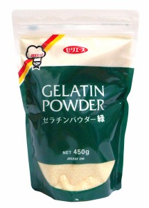 ★まとめ買い★　ジェリフ　ゼラチンパウダー 緑　450g　×40個